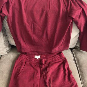 Lou & Grey Sweatsuit Maroon